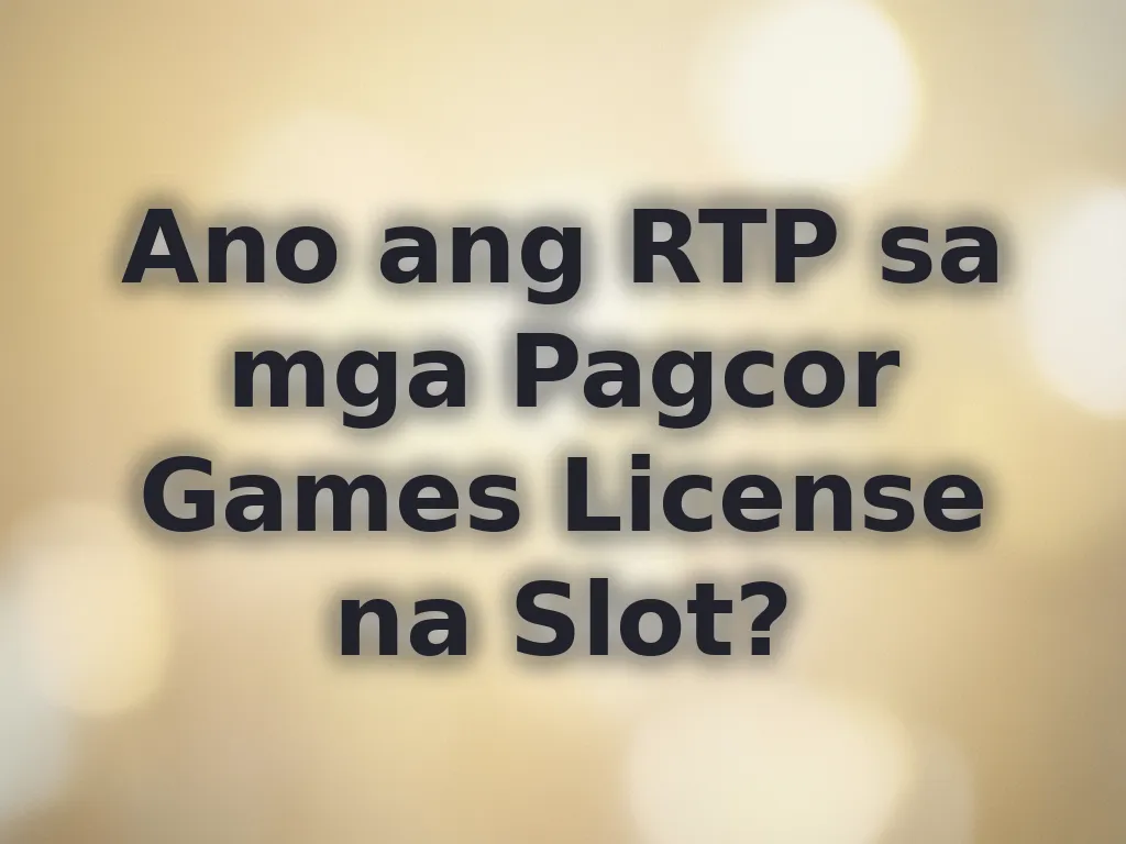Explanation of RTP in slots